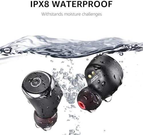 TOZO T10 Wireless Earbuds Bluetooth 5.3 Headphones, App Customize EQ, Ergonomic Design, 55H Playtime, Wireless Charging Case, IPX8 Waterproof Sound in-Ear Headset, 2025 New Version - Image 5